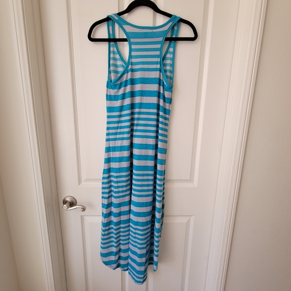 Ambiance Apparel Womens Size M Racerback Striped Tank Dress Hi-Lo Hem Sl… - Picture 5 of 7
